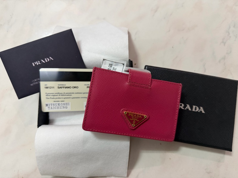 Prada 三角鐵牌風琴卡包-6