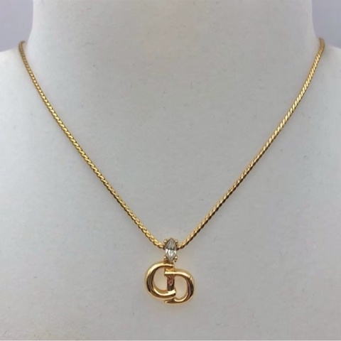 Christian Dior 水鑽經典CD項鍊 極美極新✨