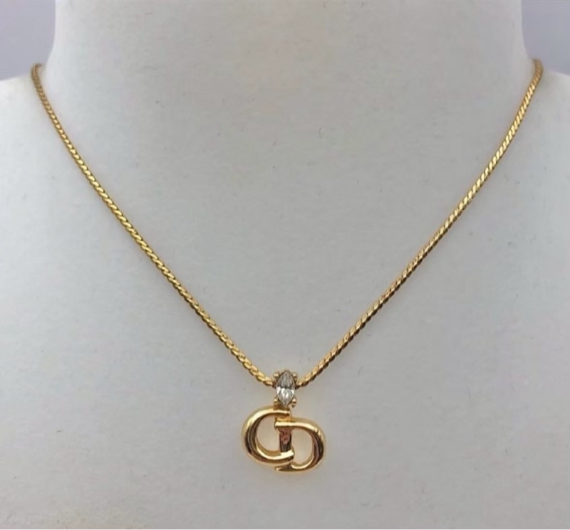 Christian Dior 水鑽經典CD項鍊 極美極新✨-0