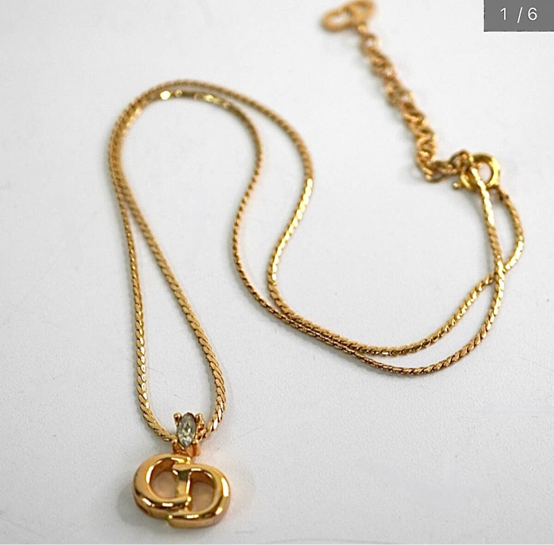 Christian Dior 水鑽經典CD項鍊 極美極新✨-1