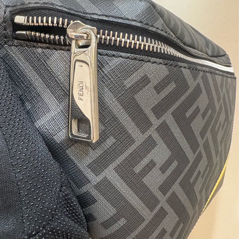 FEND腰包 黃線老花-1