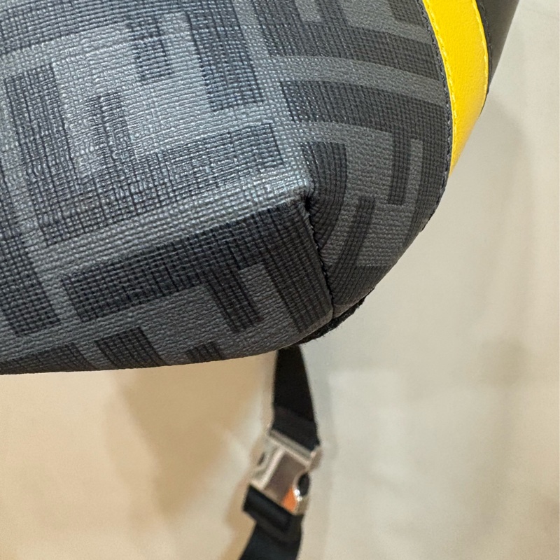 FEND腰包 黃線老花-4