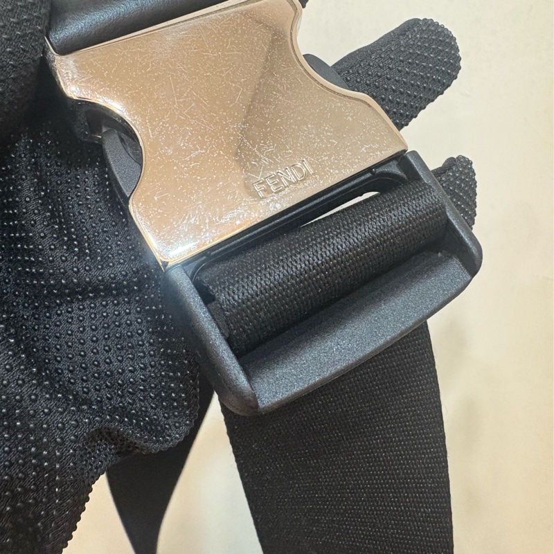 FEND腰包 黃線老花-5