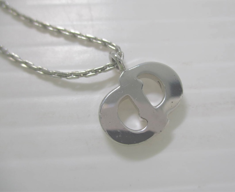 Christian Dior 經典銀色CD水鑽項鍊  極美稀有款✨-2