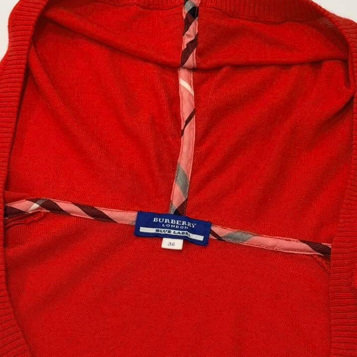 BURBERRY 藍標 連帽棉混羊絨毛料戰馬上衣 紅色-8