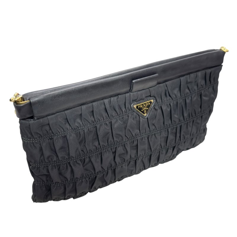 PRADA *自加鏈＞送無品牌鏈帶* 三角標 肩背包-13