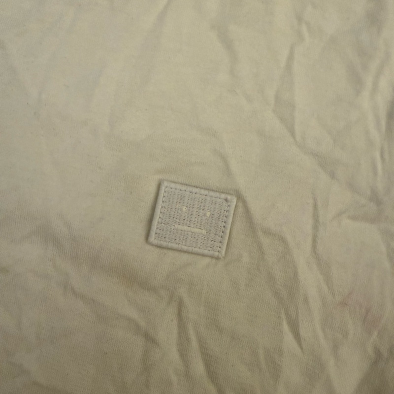 Acne studios白色小臉logo短袖T-shirt-2