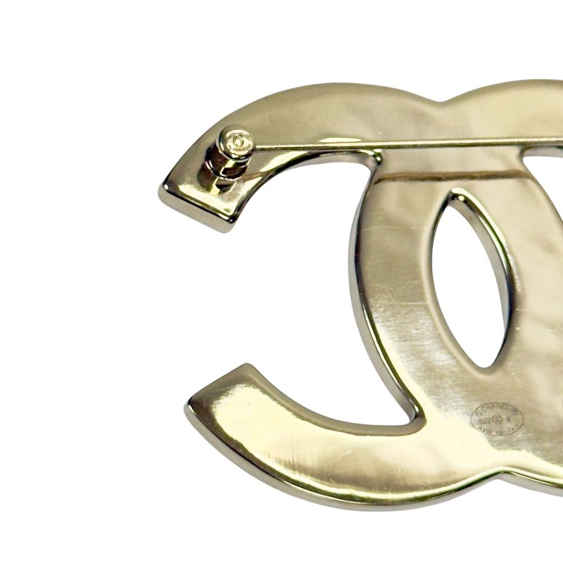 CHANEL CC 粗花呢 胸針-7