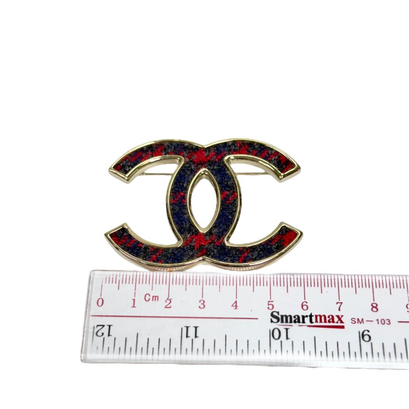 CHANEL CC 粗花呢 胸針-10