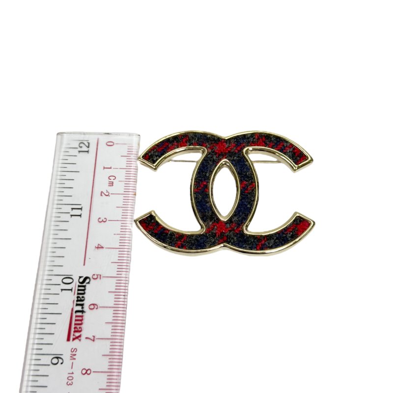 CHANEL CC 粗花呢 胸針-11