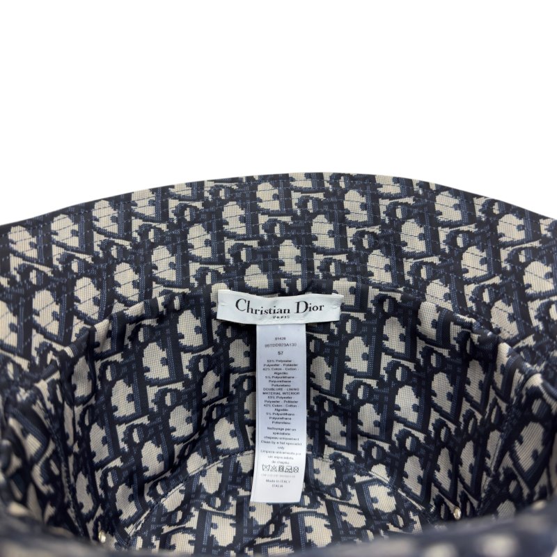 DIOR Teddy-D Oblique 老花 雙面 漁夫帽-9