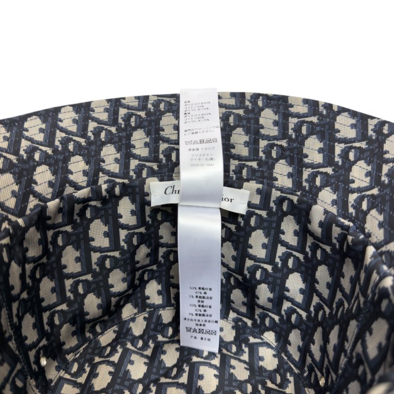 DIOR Teddy-D Oblique 老花 雙面 漁夫帽-12