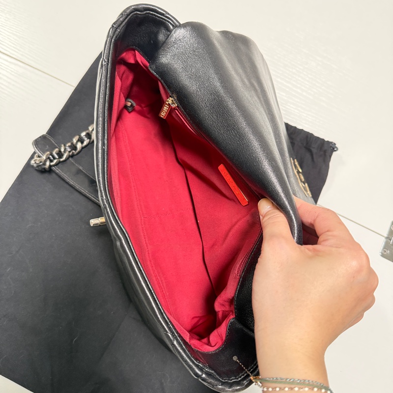 香奈兒Chanel 19 Bag 黑金 中號-19