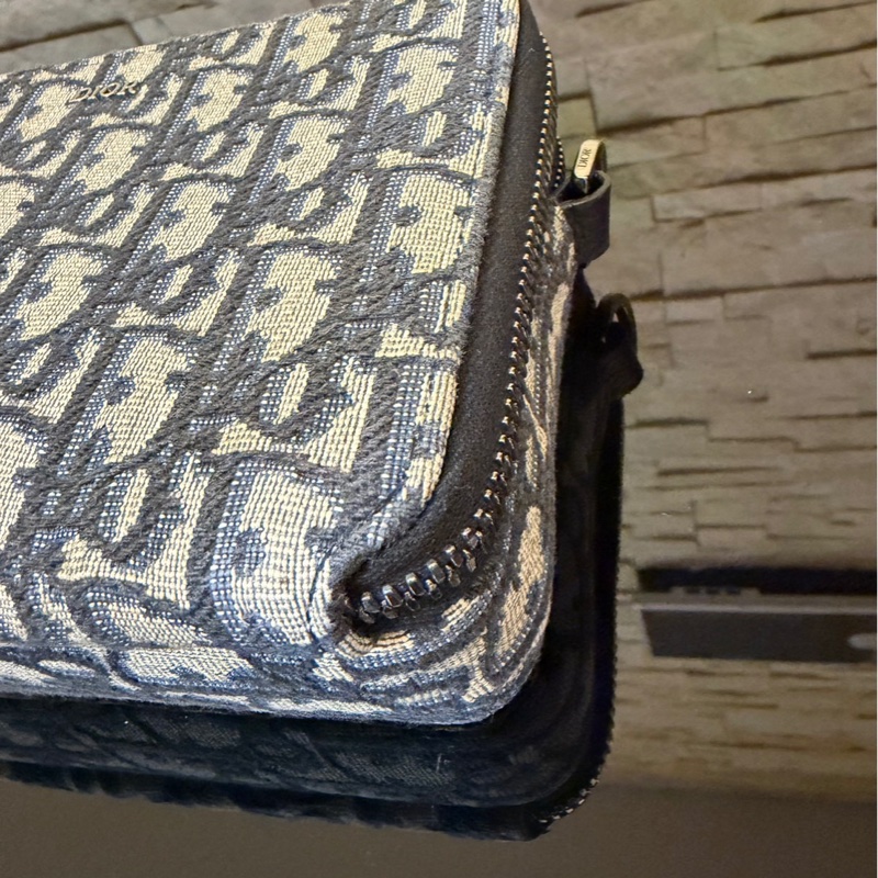 DIOR Oblique 雙層拉鏈老花相機包 斜背包-11