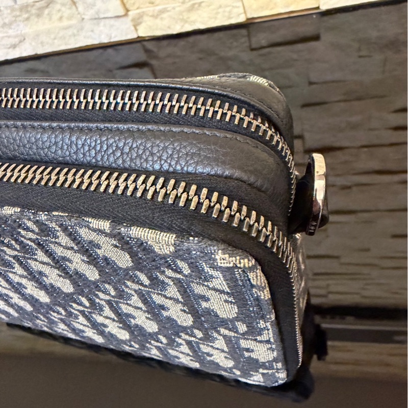 DIOR Oblique 雙層拉鏈老花相機包 斜背包-13