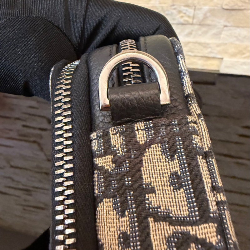 DIOR Oblique 雙層拉鏈老花相機包 斜背包-34