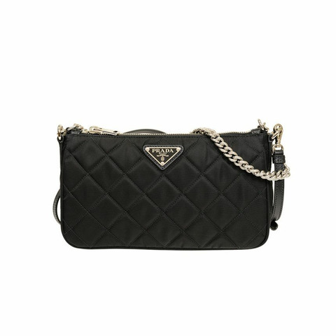 PRADA Pocono 絎縫迷你鏈條單肩包 1BH026 2AS3 F0002