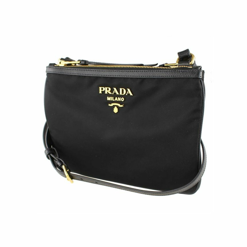 PRADA Pocono 雙拉鍊斜背包 1BH046 ZMY F0002-1