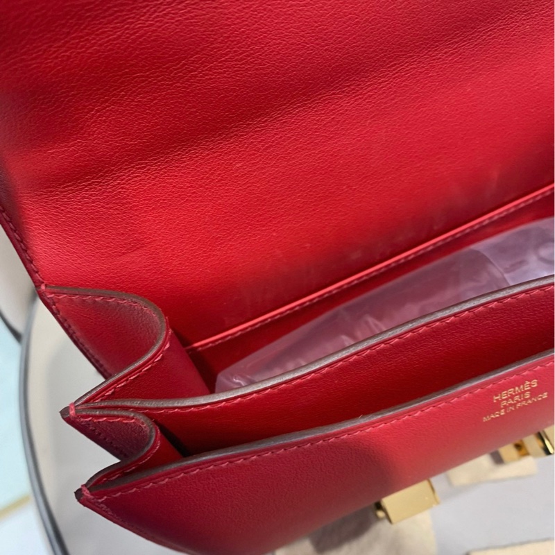 Hermes Mini Constance 愛馬仕國旗紅19 Y刻   有塵袋 98新-9