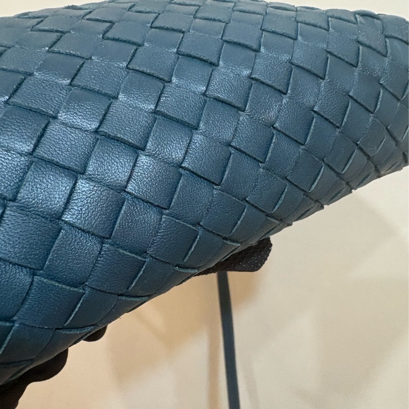 BOTTEGA VENETA霧霾藍色编織小枕頭斜背包-2