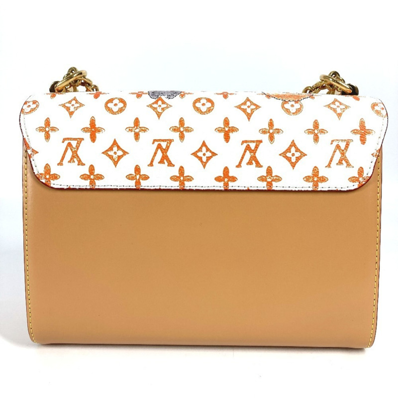 路易威登 M44460 Monogram Cat Sack Twist MM 鏈條雙肩包，帆布材質，女士款，白色-1