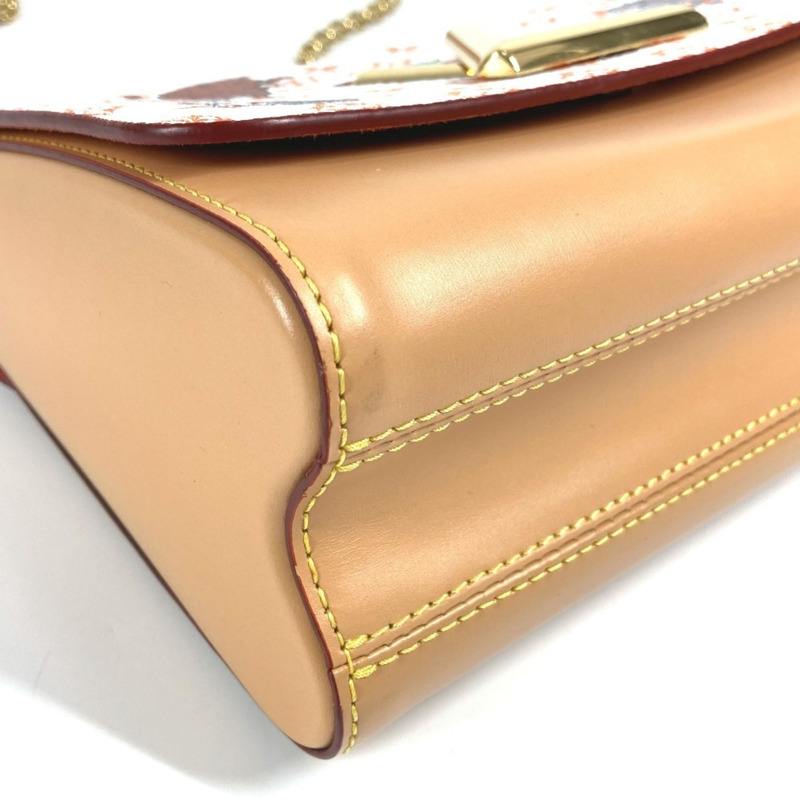 路易威登 M44460 Monogram Cat Sack Twist MM 鏈條雙肩包，帆布材質，女士款，白色-4