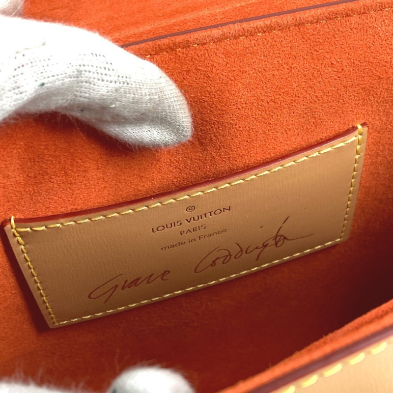 路易威登 M44460 Monogram Cat Sack Twist MM 鏈條雙肩包，帆布材質，女士款，白色-8