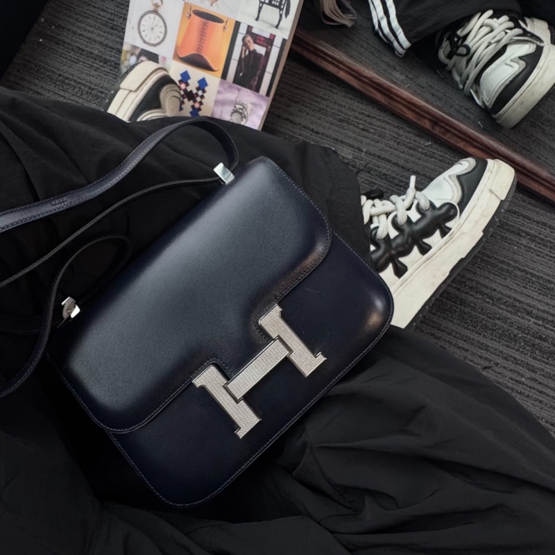 Hermes • Constance 24 深海藍 Box皮 菠蘿釦-0