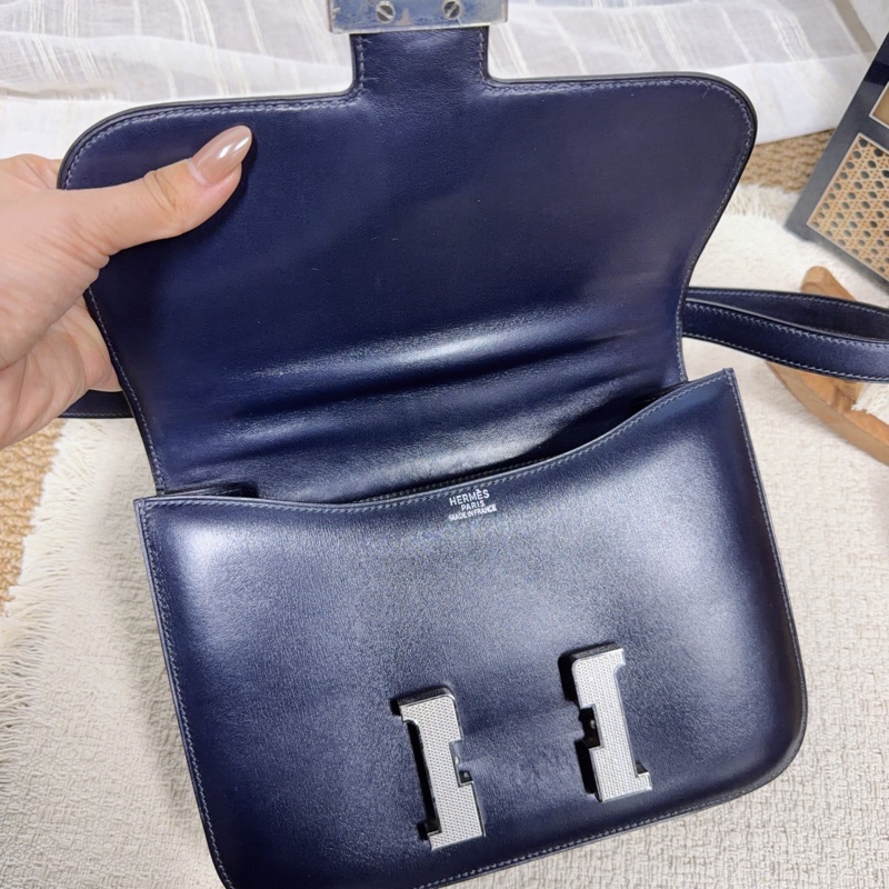 Hermes • Constance 24 深海藍 Box皮 菠蘿釦-7