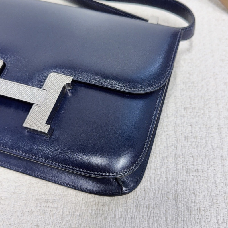 Hermes • Constance 24 深海藍 Box皮 菠蘿釦-10