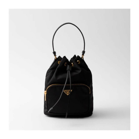 PRADA Re-Nylon 水桶包/肩背包 黑色 1BH038 RV44 0002