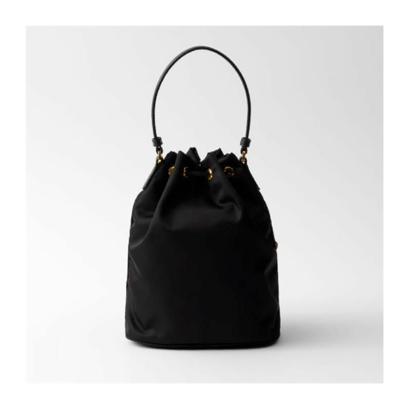 PRADA Re-Nylon 水桶包/肩背包 黑色 1BH038 RV44 0002-1