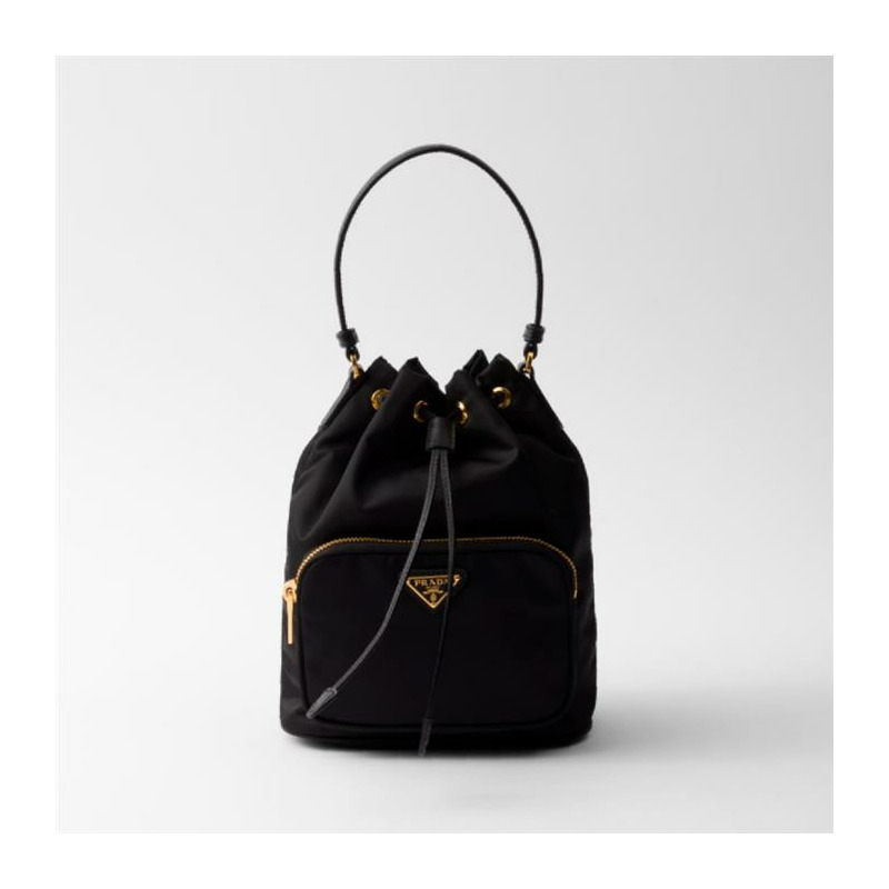 PRADA Re-Nylon 水桶包/肩背包 黑色 1BH038 RV44 0002-3
