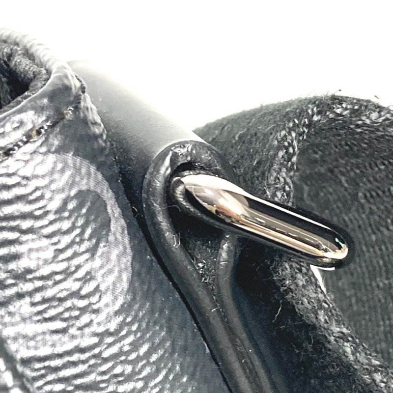 路易威登 M46255 Monogram Eclipse District PM NV3 帆布翻蓋單肩包，男女通用，黑色-16