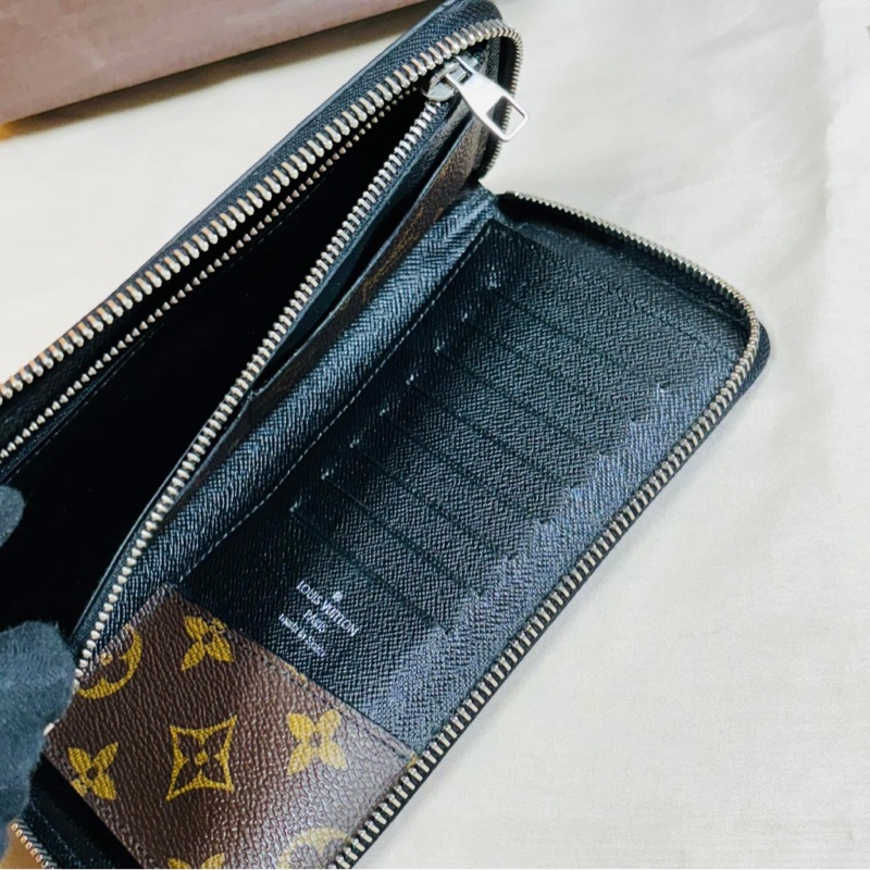 ‼️全台最甜 LV 路易威登 老花 拼皮革拉鏈11卡長夾-4