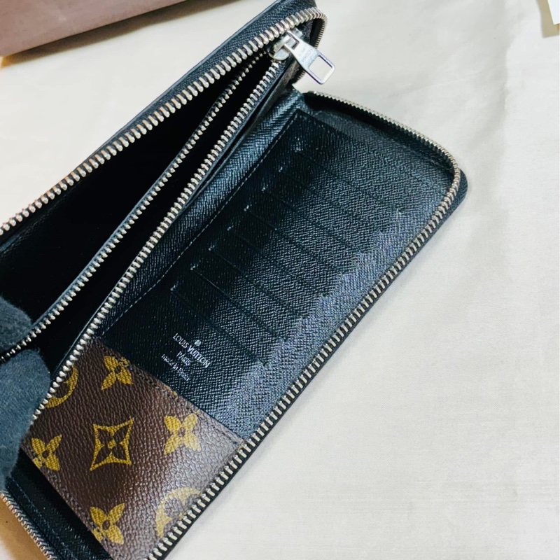 ‼️全台最甜 LV 路易威登 老花 拼皮革拉鏈11卡長夾-5