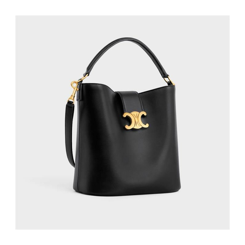 CELINE 中型 Louise 水桶包 黑色 116613FX9-1