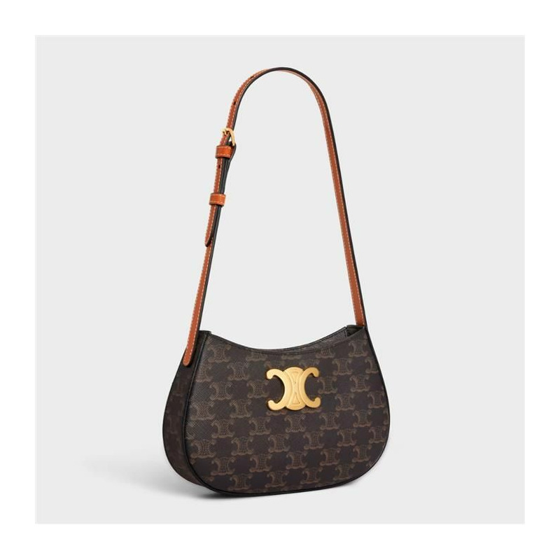 CELINE 中號 Tilly 包 Triomphe 帆布 115702CUZ-1