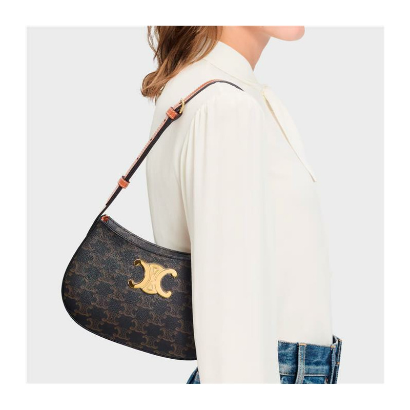 CELINE 中號 Tilly 包 Triomphe 帆布 115702CUZ-11