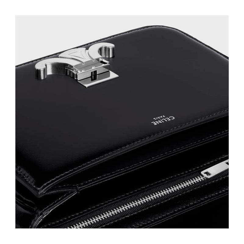 CELINE 肩包 Tin Triomphe 包 小牛皮 黑色 188423BF4-8