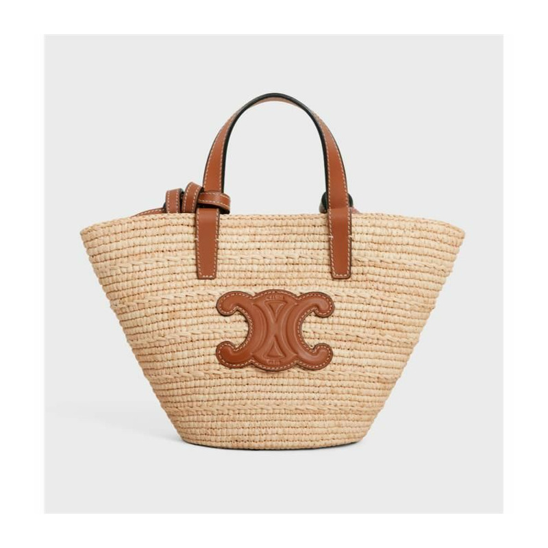CELINE 藤編包 Nano Supple Classic Raffia 小牛皮 10M582DZ2-0