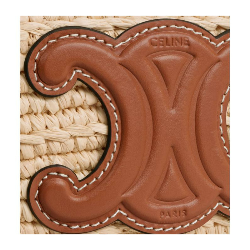 CELINE 藤編包 Nano Supple Classic Raffia 小牛皮 10M582DZ2-9