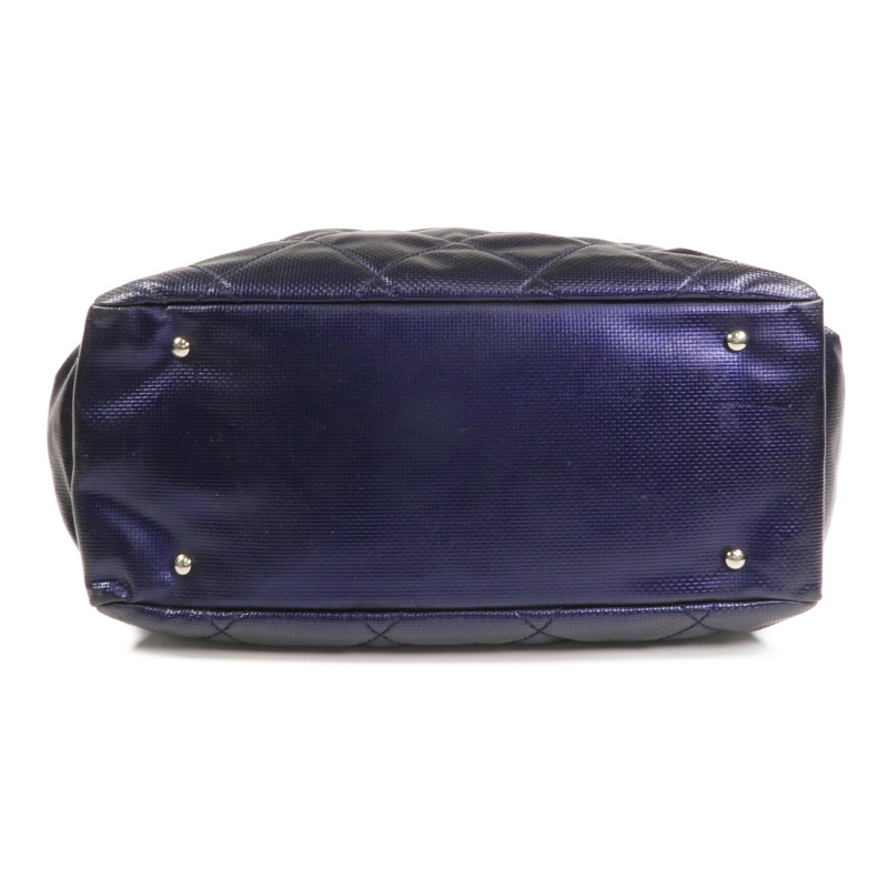 CHANEL 塗層帆布Paris Biarritz Tote Bag銀扣手挽袋-3