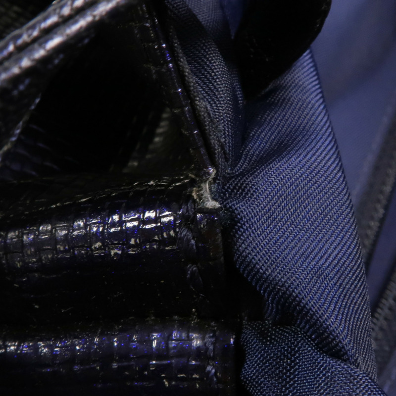 CHANEL 塗層帆布Paris Biarritz Tote Bag銀扣手挽袋-17