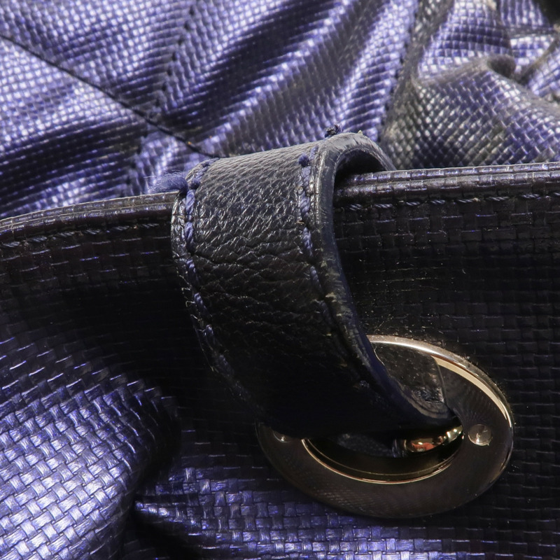 CHANEL 塗層帆布Paris Biarritz Tote Bag銀扣手挽袋-21