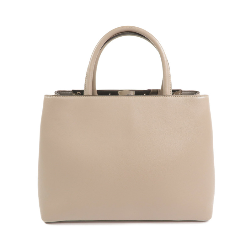 FENDI 牛皮皮革2 Jours Bag Small銀扣手挽肩背兩用袋-2