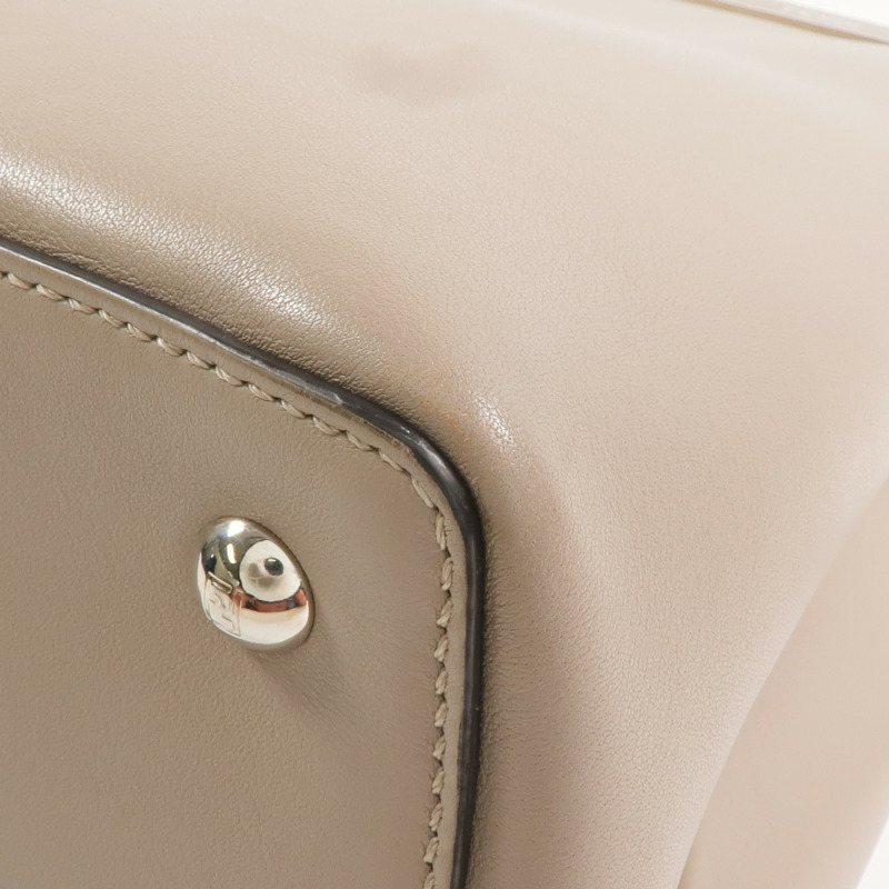 FENDI 牛皮皮革2 Jours Bag Small銀扣手挽肩背兩用袋-10