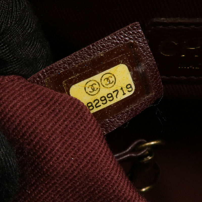 CHANEL 牛皮皮革Chain Shoulder金扣鏈帶肩背袋-6