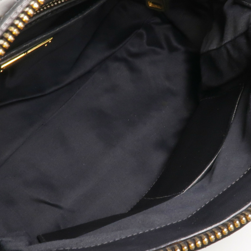 Miu Miu 羊皮皮革2 Way Shoulder金扣手挽肩背兩用袋-4