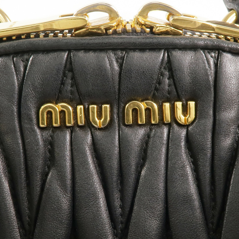 Miu Miu 羊皮皮革2 Way Shoulder金扣手挽肩背兩用袋-8